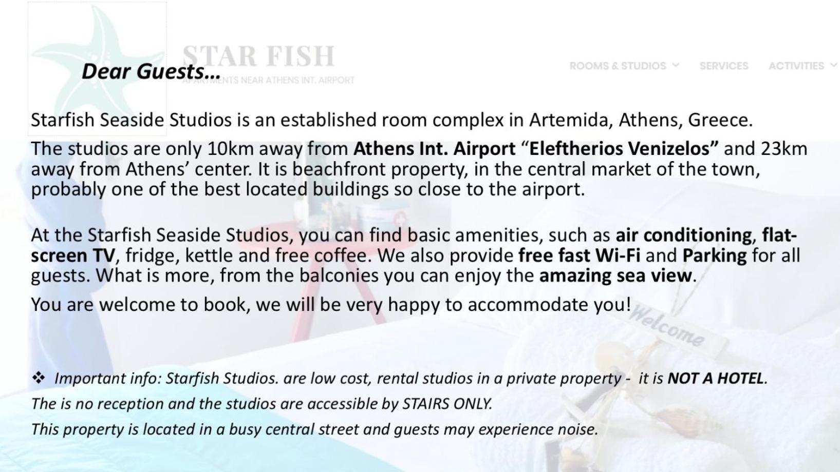 Starfish Seaside Studio Artemida (Attica) Exterior foto